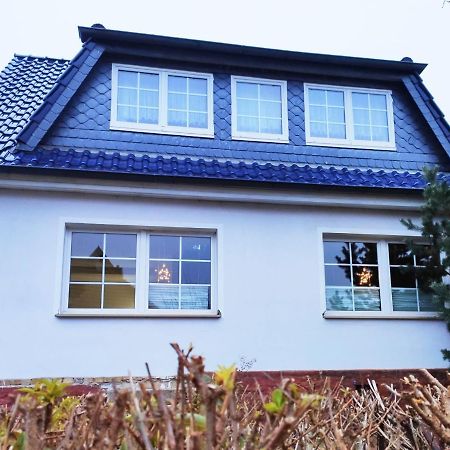Ferienhaus Blaue Blume Mit 11 Kw Ladestation, Kamin, Terrasse, Eingezaeuntem Garten, Sauna, Wlan, Netflix, 2 Hunde Willkommen! Güntersberge Exteriér fotografie